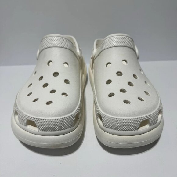 Crocs Mens Classic Crush Clogs White Size 12 main image 5